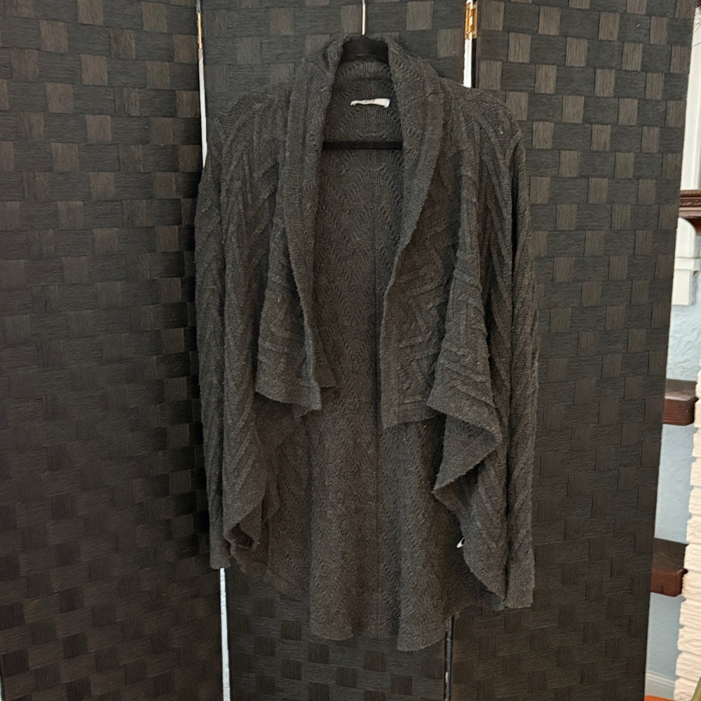 Three Dots Charcoal Gray Women's Poncho